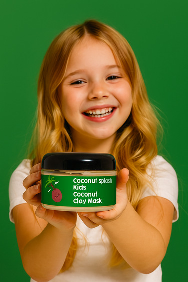 Coconut Splash Clay Mask for Kids – Gentle & Tropical Fun (4oz)